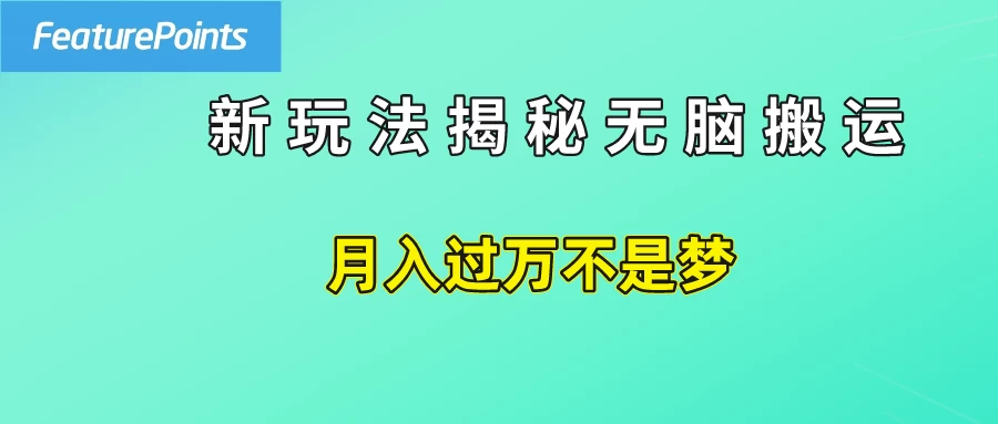 简单操作，每天50美元收入，搬运就是赚钱的秘诀！ - 天能资源