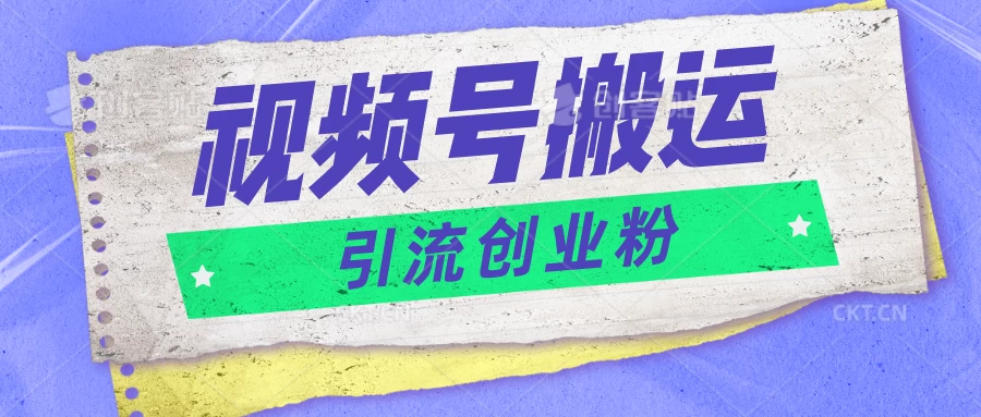视频号搬运去重，单日引流200+创业粉，日入1000+ - 天能资源