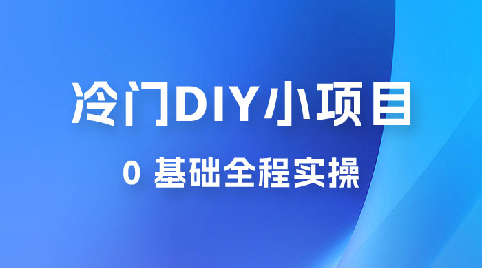 日入几百的冷门 DIY 小项目 0 基础全程实操 - 天能资源