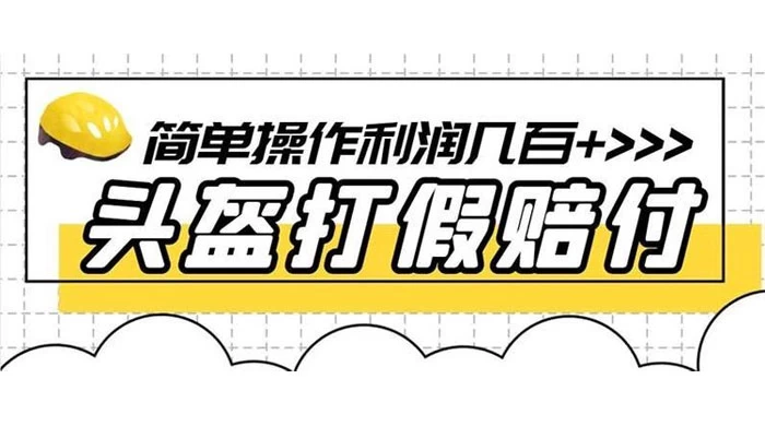 打假 3c 头盔项目，月入过万，小白有手就行 【揭秘】 - 天能资源