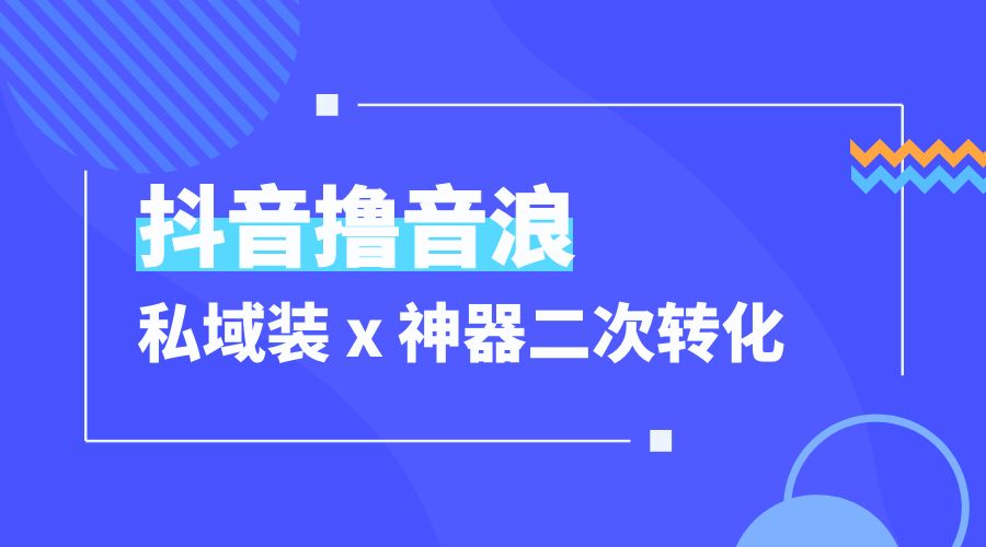 抖音撸音浪私域装 x 神器二次转化：单日变现超 500「详细操作教程」 - 天能资源