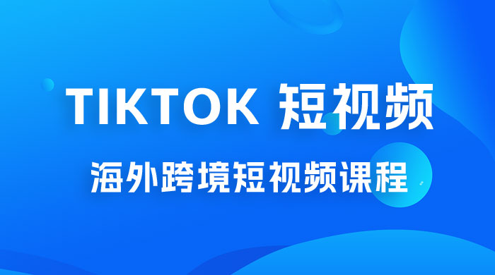 2023 TikTok 短视频底层实战：海外跨境短视频课程，实战即真理 - 天能资源